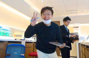 器械セレックの説明をうける