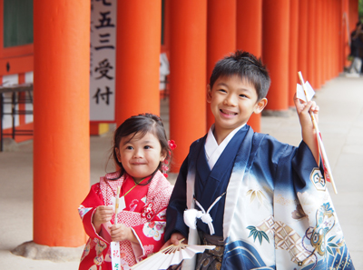 春日大社で七・五・三