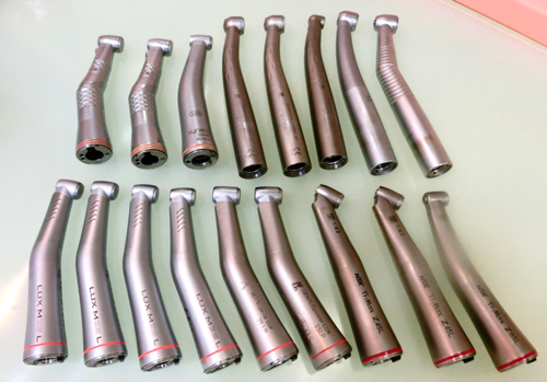 歯を削る器具　患者さん毎に滅菌消毒