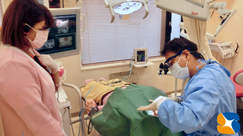 静脈麻酔鎮静法で上顎の中に骨作り