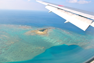 宮古島上空