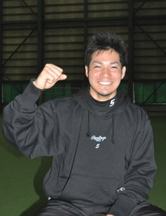 千葉ロッテの石嶺外野手